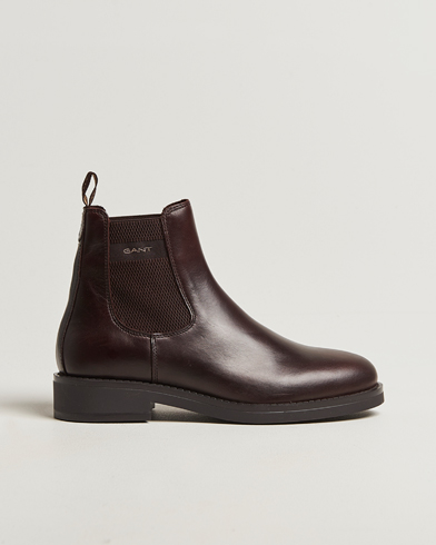 GANT Prepdale Leather Chelsea Boot Dark Brown – Marrone