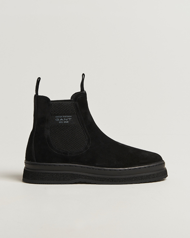 GANT Blistown Shearling Suede Chelsea Boot Black – Nero