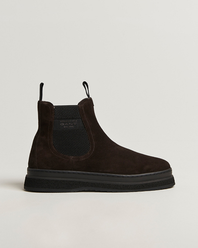 GANT Blistown Shearling Suede Chelsea Boot Espresso Brown – Marrone