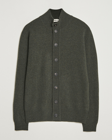 Altea Shetland Cardigan Dark Green – Verde