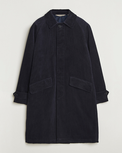 Aspesi Corduroy Raglan Coat Navy – Blu