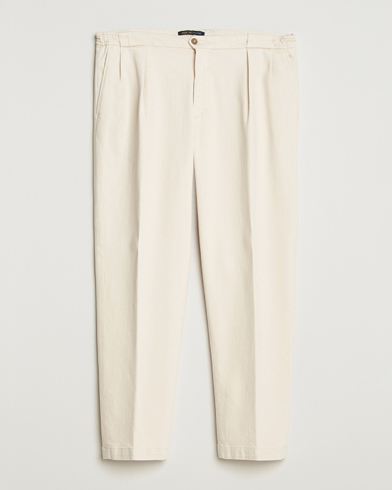 Briglia 1949 Portobello Loose Fit Cotton Trousers Ecru – Bianco