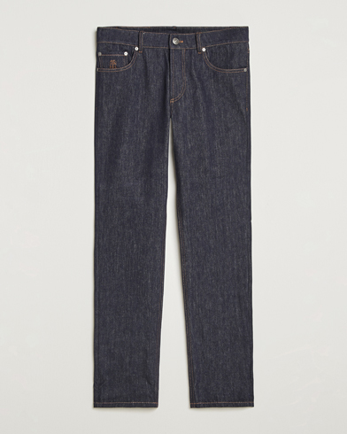 Brunello Cucinelli Traditional Fit Jeans Dark Indigo – Blu