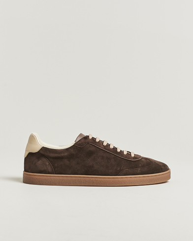 Brunello Cucinelli Classic Sneakers Dark Brown Suede – Marrone