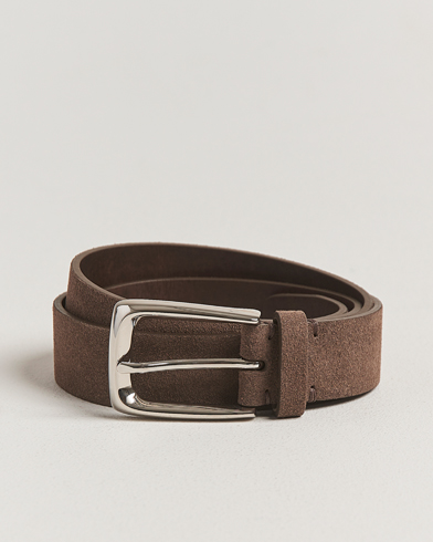 Brunello Cucinelli Suede Belt Dark Brown – Marrone