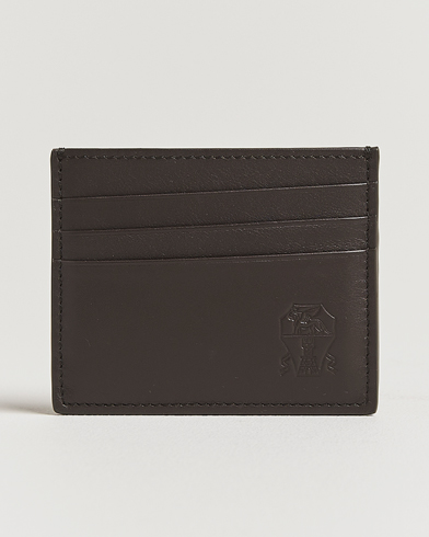 Brunello Cucinelli Leather Cardholder Dark Brown Calf – Marrone