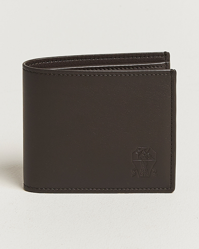 Brunello Cucinelli Leather Wallet Dark Brown Calf – Marrone