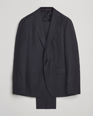 Canali Capri Wool 130s Suit Dark Blue – Blu