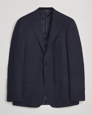 Canali Travel Wool Blazer Navy – Blu