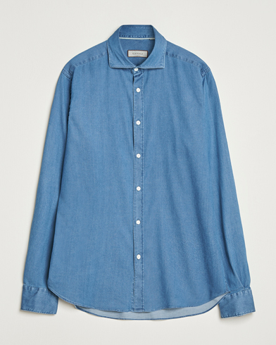 Canali Denim Shirt Stone Wash – Blu