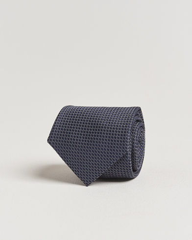 Canali 5-Fold Silk Tie Navy – Blu