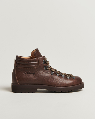 Fracap M127 Grained Leather Boot Dark Brown – Marrone