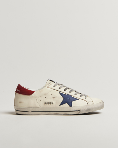 Golden Goose Super-Star Sneakers White/Blue/Red – Bianco