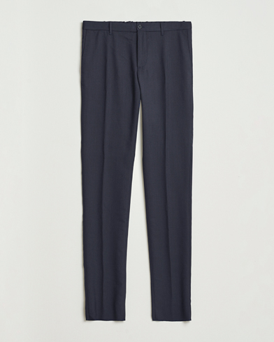 Incotex Slim Fit Washable Flannel Trousers Grey Melange – Grigio