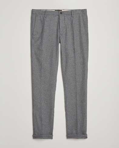 Incotex Slim Fit Washed Flannel Slacks Light Grey – Grigio