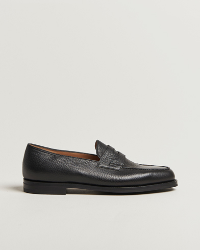 John Lobb Lopez Penny Loafer Black Grain – Nero