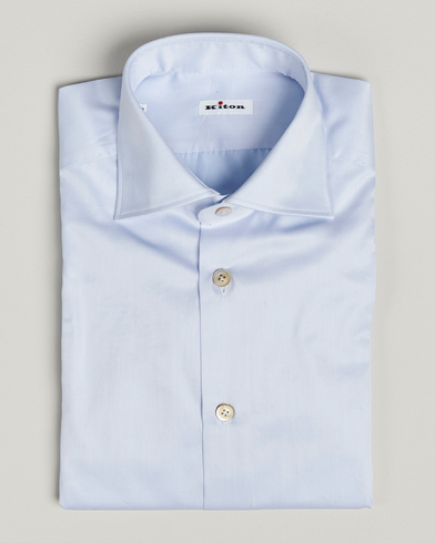 Kiton Cotton Dress Shirt Light Blue – Blu