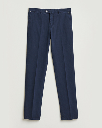 Kiton Cotton/Cashmere Trousers Navy – Blu