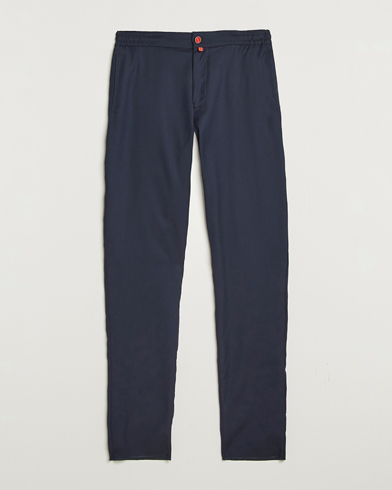 Kiton Wool Stretch Drawstring Pants Navy – Blu