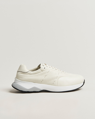 Kiton Luxury Running Sneakers White Deerskin – Bianco