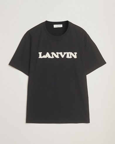 Lanvin Shearling Logo T-Shirt Black – Nero