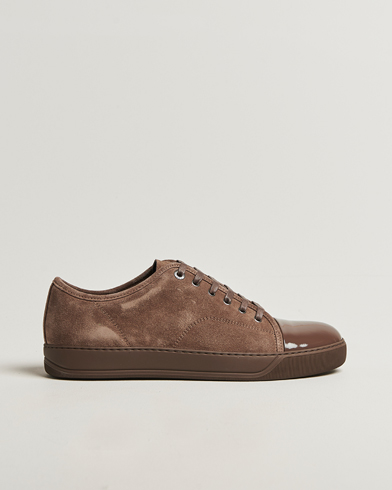 Lanvin DBB1 Patent Cap Toe Sneaker Dark Mocha – Marrone