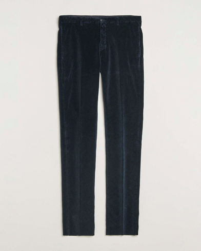 Massimo Alba Mauko Velvet Trousers Navy – Blu