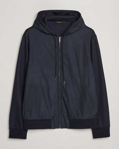 Zanone Full Zip Hybrid Jacket Navy – Blu