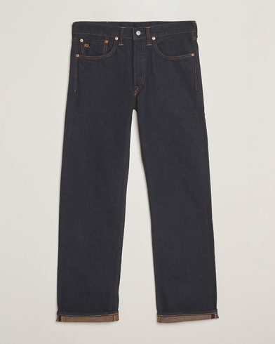 RRL Straight Leg 5-Pocket Denim Once Washed – Blu
