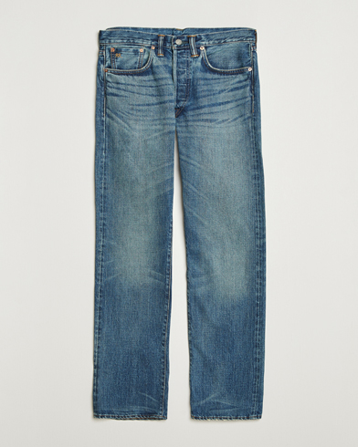 RRL Straight Leg 5-Pocket Denim Hillsview Wash – Blu