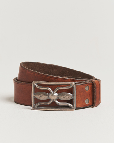 RRL Hawkins Belt Vintage Brown – Marrone