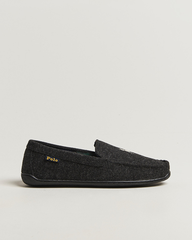 Polo Ralph Lauren Brenan Wool Slipper Black/Cream – Nero
