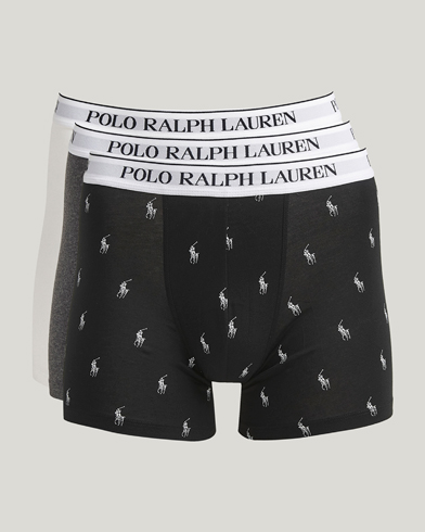Polo Ralph Lauren 3-Pack Boxer Brief Black/Grey/White – Multicolore