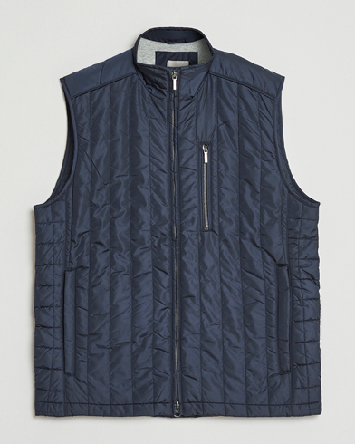 Stenströms Nylon Quilted Light Padded Vest Navy – Blu