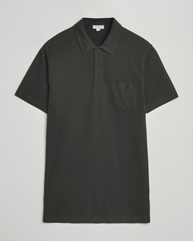 Sunspel Riviera Polo Shirt Dark Green – Verde
