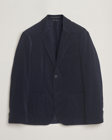Sunspel Relaxed Corduroy Blazer Navy – Blu