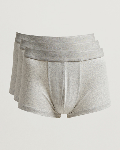 Sunspel 3-Pack Cotton Stretch Trunk Grey – Grigio