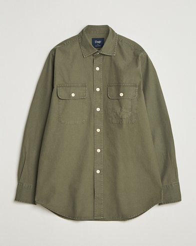 Drake's Ripstop Work Shirt Green – Verde