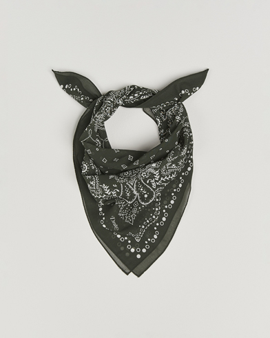 Drake's Paisley Bandana Dark Green – Verde