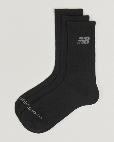 New Balance Running 3-Pack Performance Cotton Socks Black – Nero