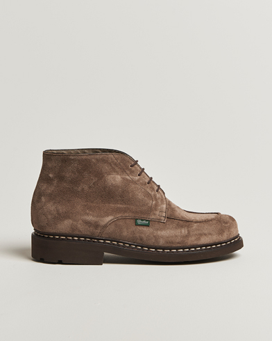 Paraboot Chambord Mid Derby Brown Suede – Marrone