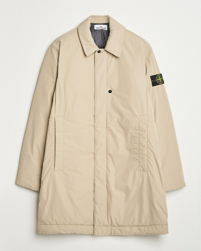Stone Island Micro Twill Primaloft Padded Coat Beige – Beige