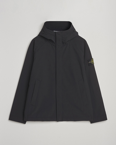 Stone Island Soft Shell Lined Short Parka Black – Nero