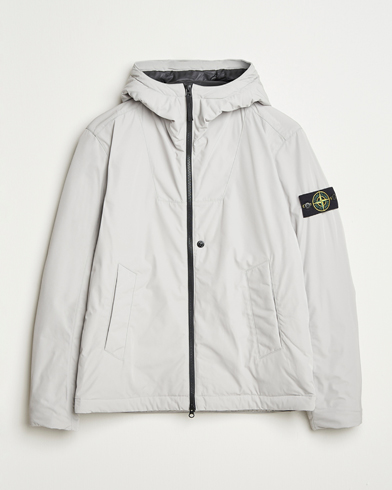 Stone Island Micro Twill Primaloft Padded Hood Jacket Pearl Grey – Grigio