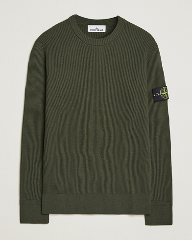 Stone Island Full Rib Crewneck Military Green – Verde