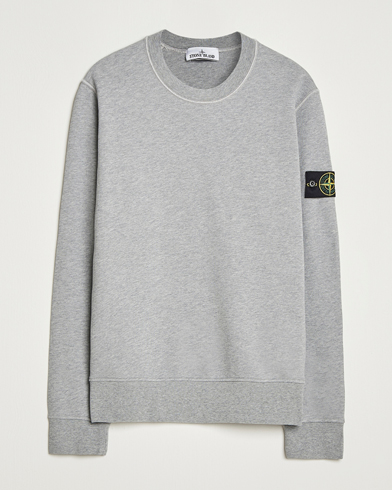 Stone Island Garment Dyed Fleece Sweatshirt Grey Melange – Grigio
