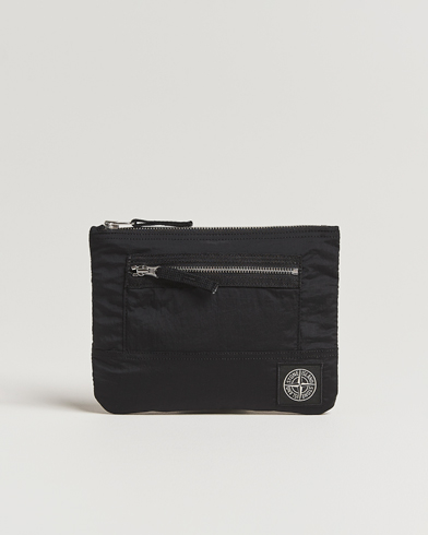 Stone Island Nylon Metal Zip Wallet Black – Nero