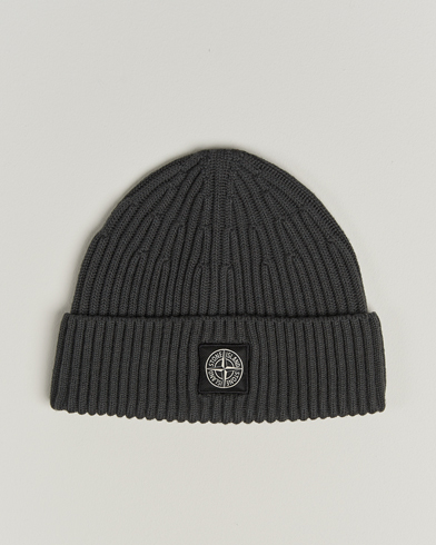 Stone Island Full Rib Wool Beanie Lead Grey – Grigio