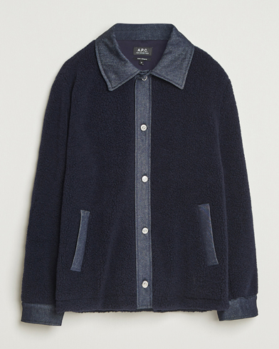 A.P.C. Will Wool Jacket Dark Navy – Blu
