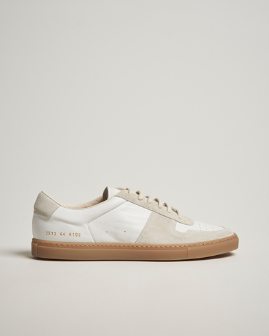 Common Projects BBall Slim Gum Sole Sneaker Off White – Bianco
